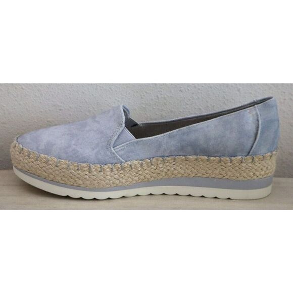 Dr. Scholl's Women's Sz 9M Blue Dawn Canvas Discovery Espadrille Loafers - Picture 3 of 12